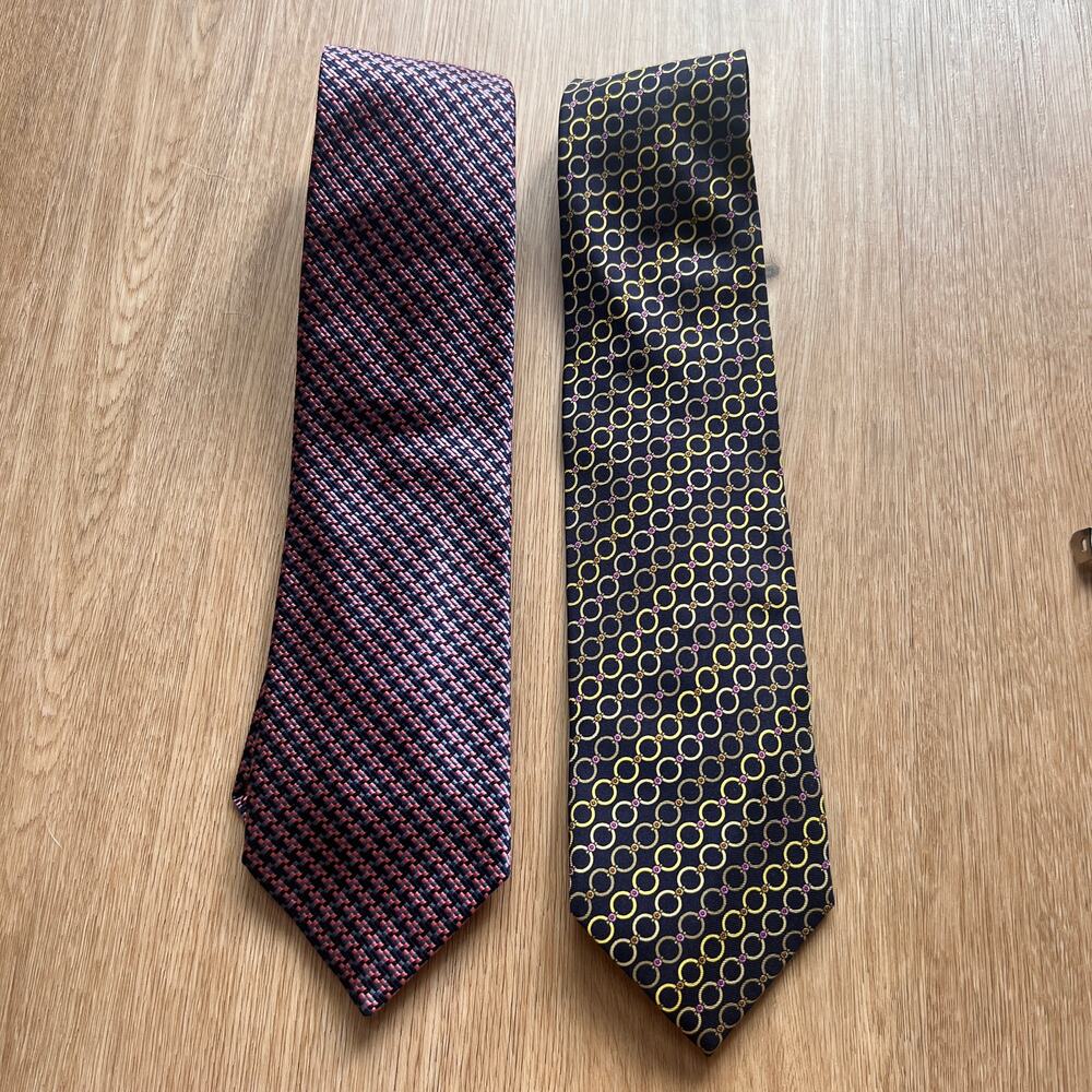 DUNHILL SILK TIES 2 CT